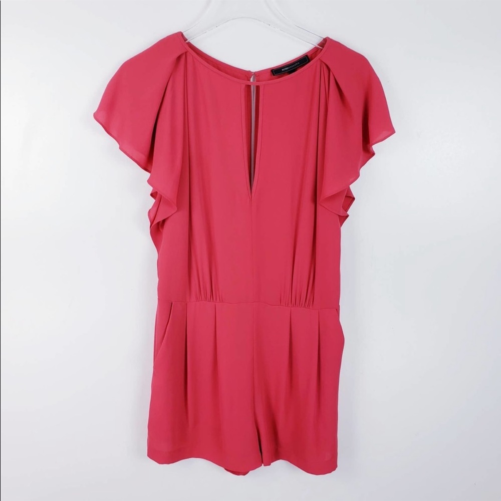 BCBG Maxazria Karmin Short Sleeve Romper Size 6